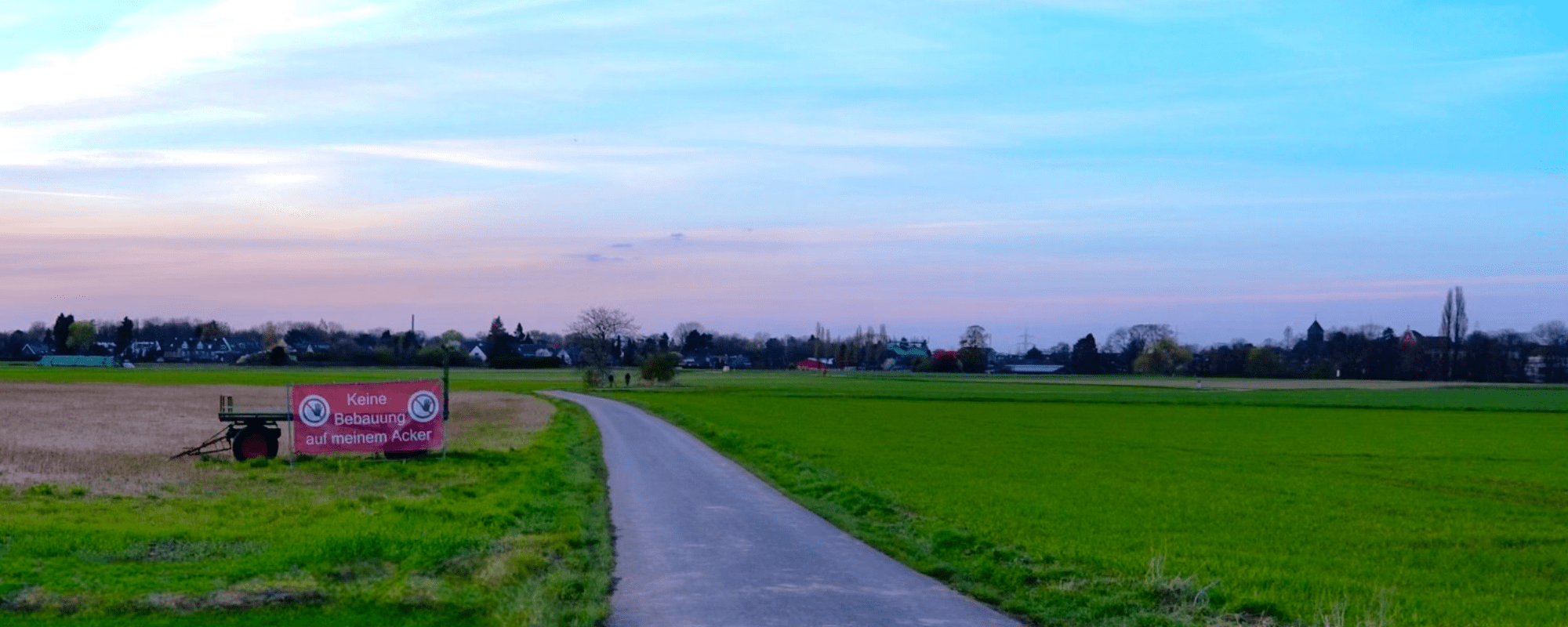 Banner Panorama Sonnenuntergang LSG Schwarzbachaue